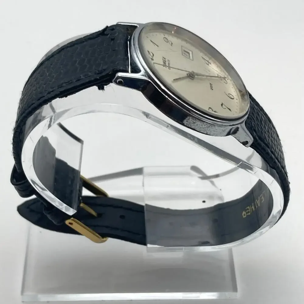 VTG Timex LA Cell Mens Watch 32mm - Fresh Battery - WR Adjustable Leather Strap